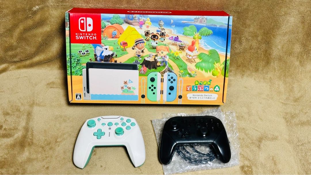 最終値下げNintendo Switch あつ森セット本体 付属品 プロコン付き