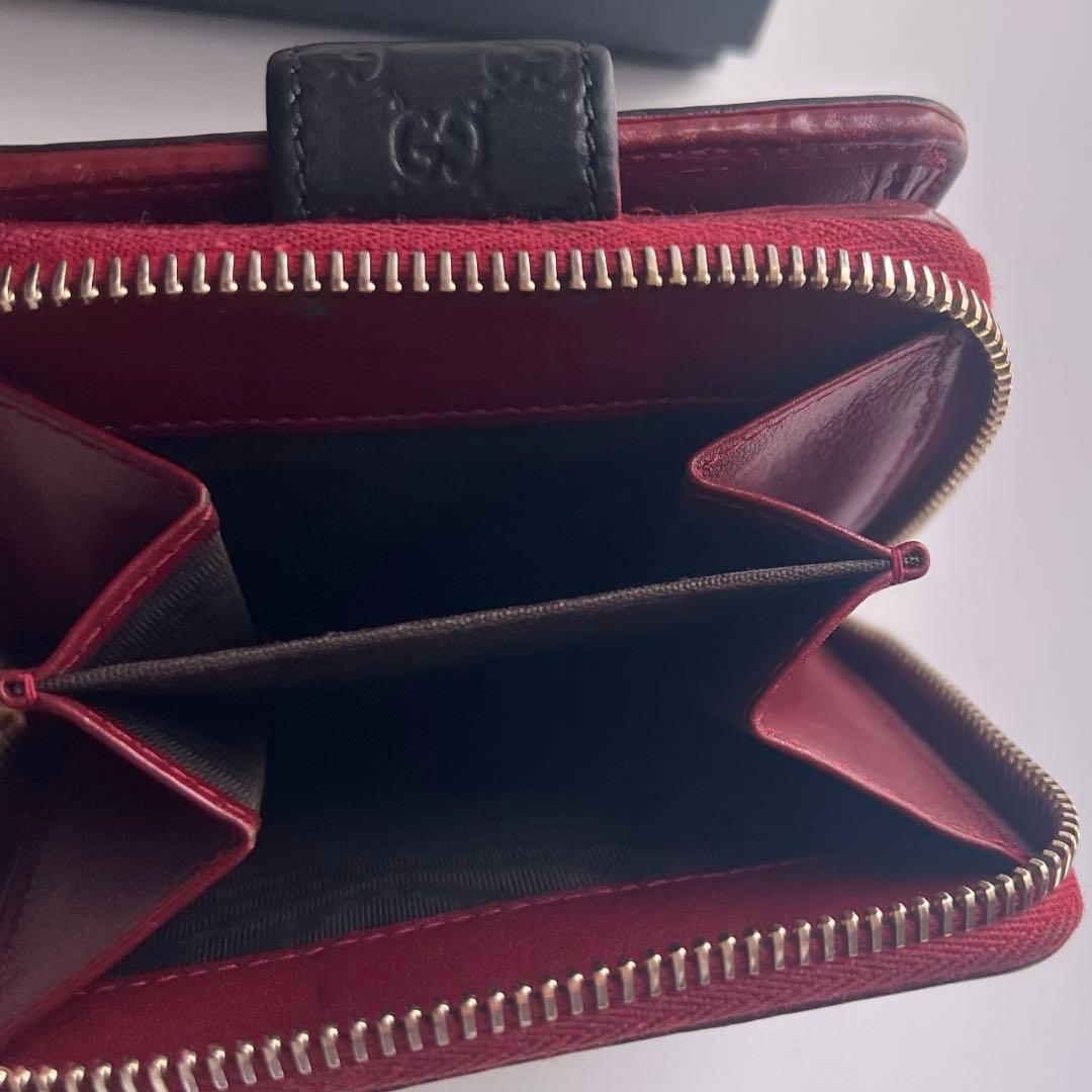 138 極上美品 GUCCI グッチ マイクロシマ 2つ折り財布
