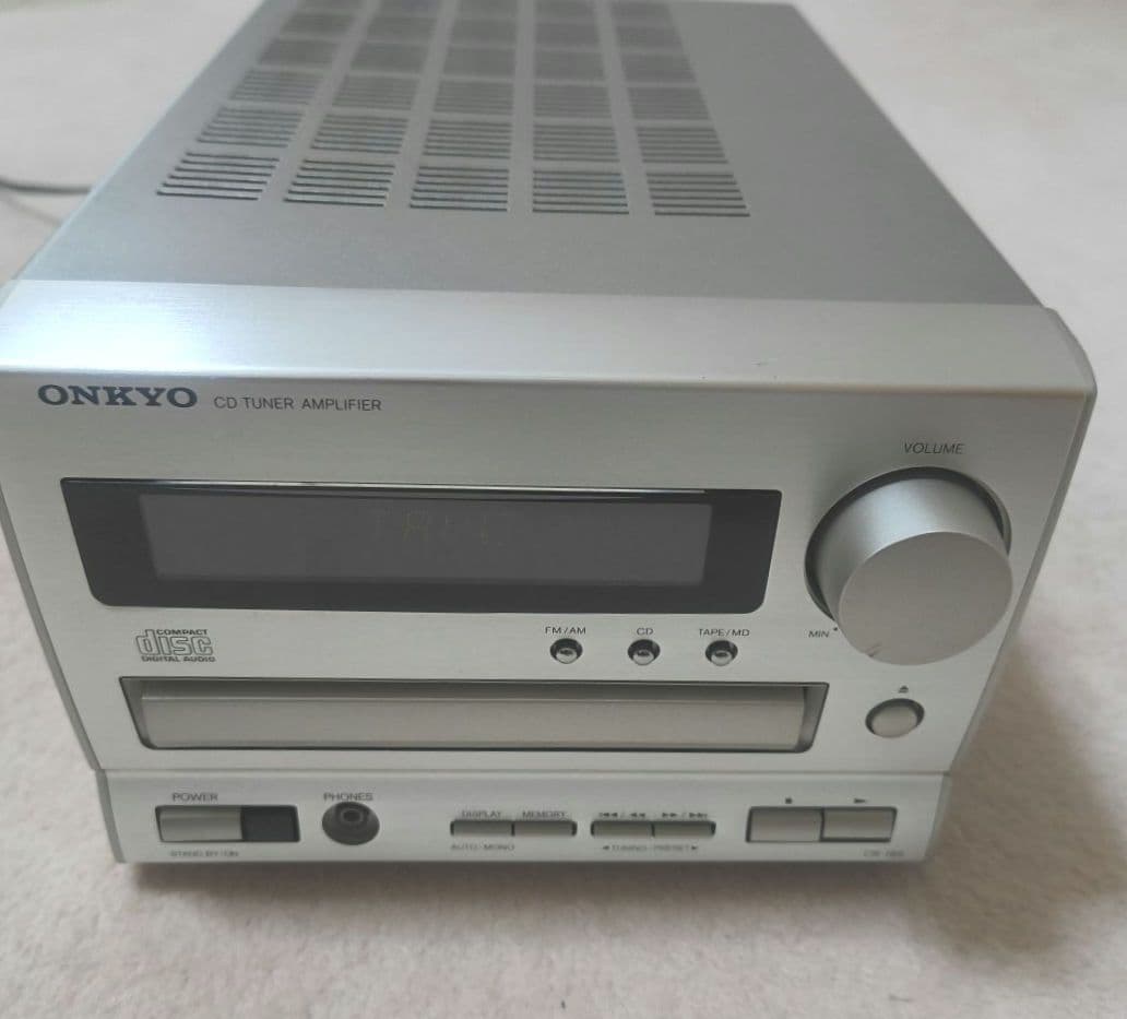 (訳あり)オンキヨーCDチューナーアンプCR-185リモコンスピーカー等セット