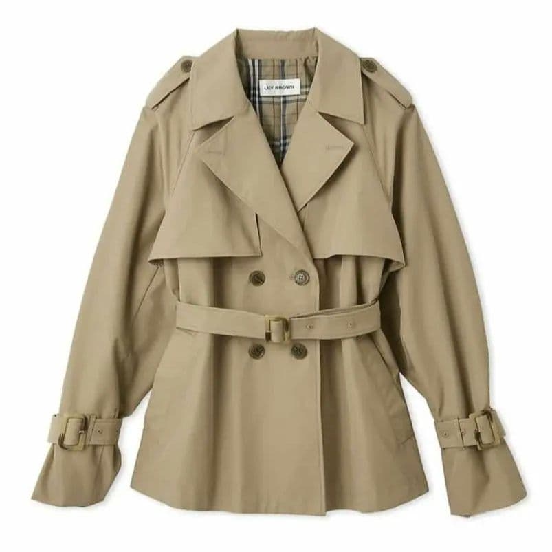 【完売品】LILYBROWN クラシックミドルトレンチコート リリーブラウン
