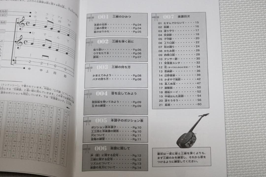 三線 沖縄三線初心者にもやさしいセット、ＤＶＤ、教本、チューナー他付属品付 お