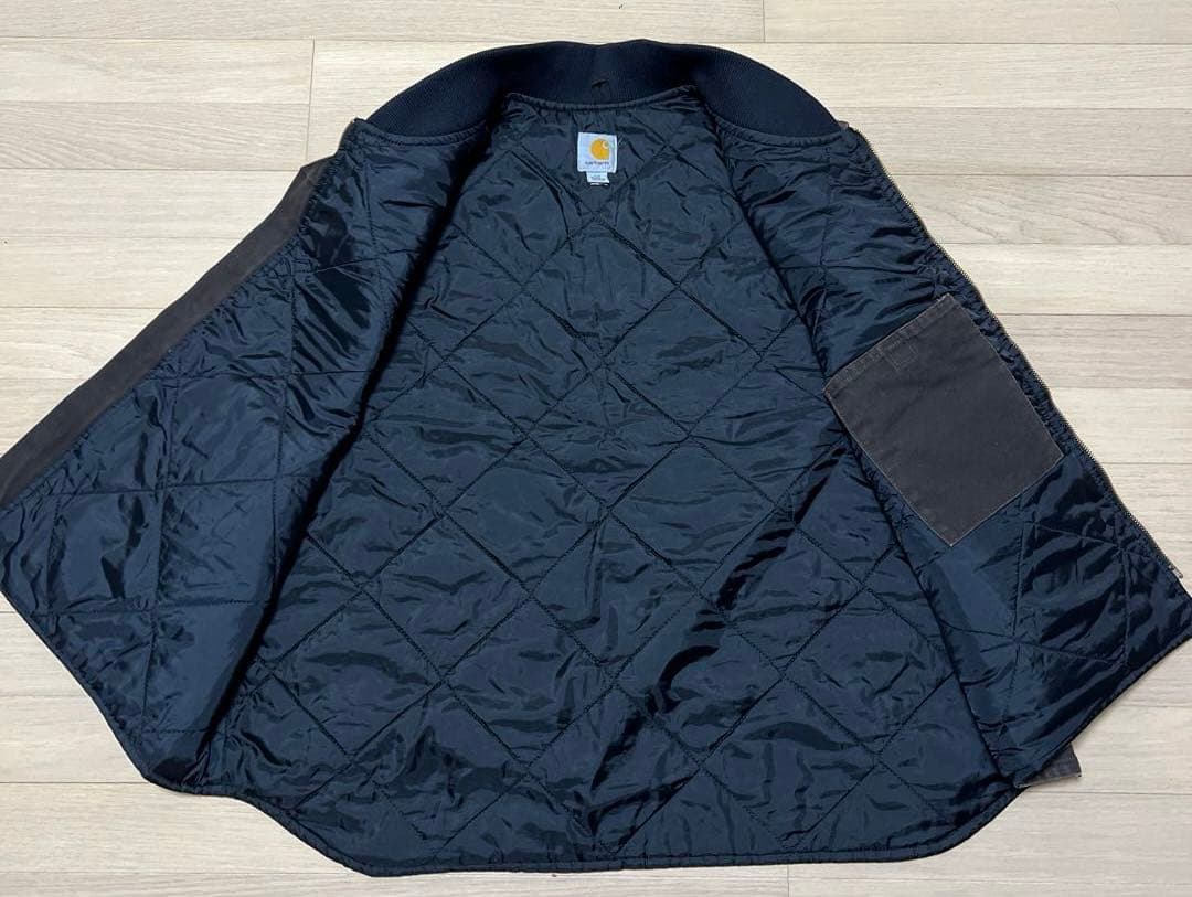 Carhartt ダークブラウン ベスト　XXL カーハート　ベスト　ダック
