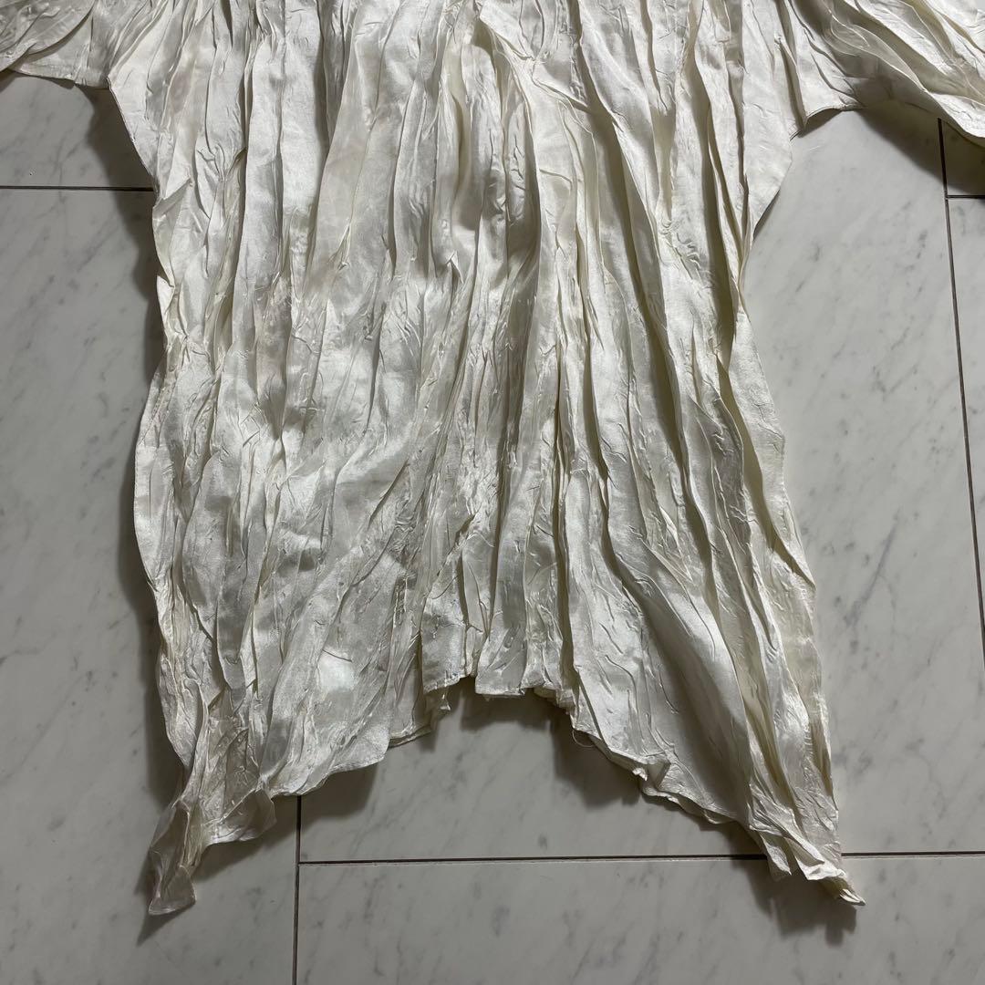プリーツプリーズ イッセイミヤケ シワ加工半袖カットソー Tシャツ ハイネック