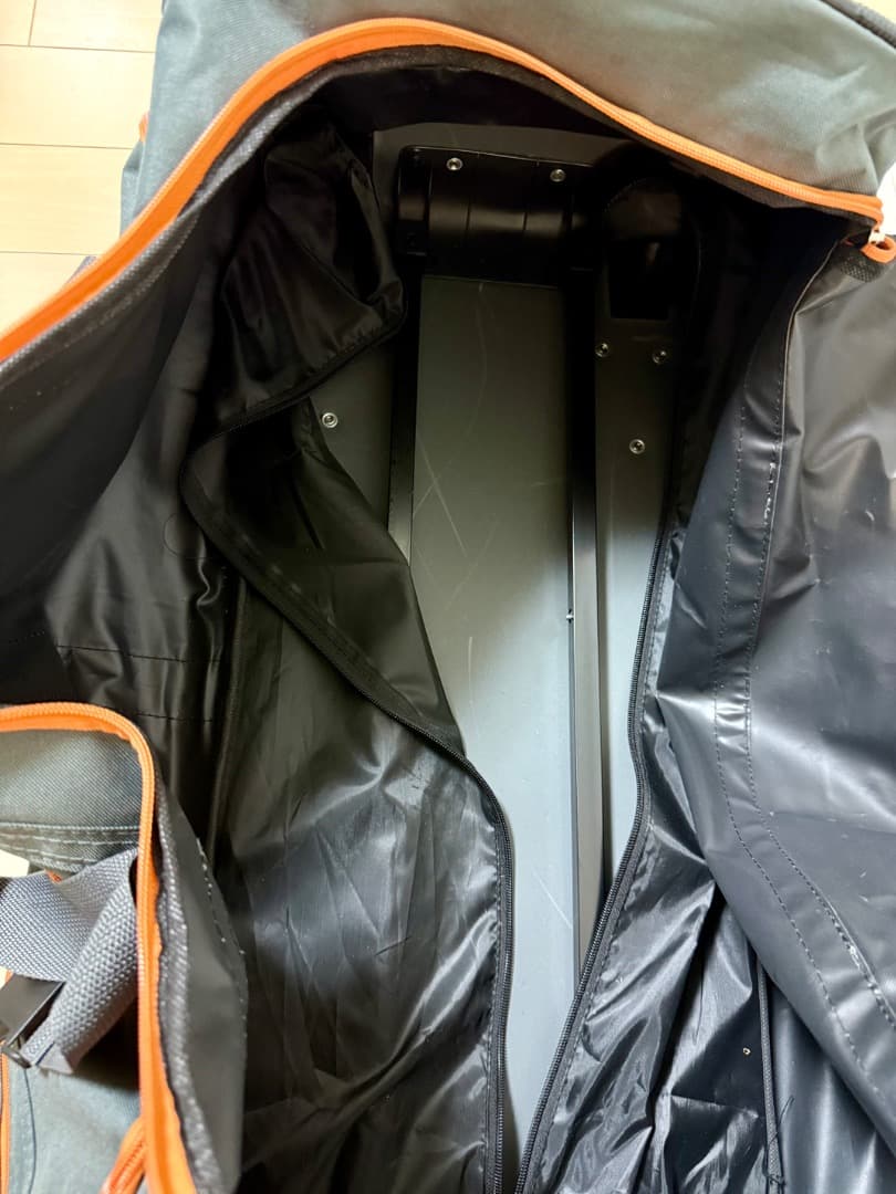 Rockland キャスター付ローリングダッフル グレー 特大 70L キャンプ