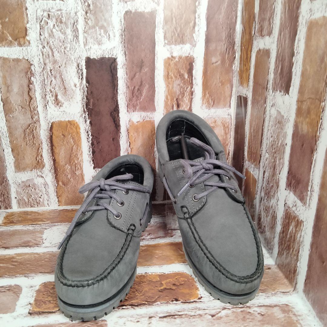 【極美品】Timberland 3eye（25）デッキシューズ　グレー