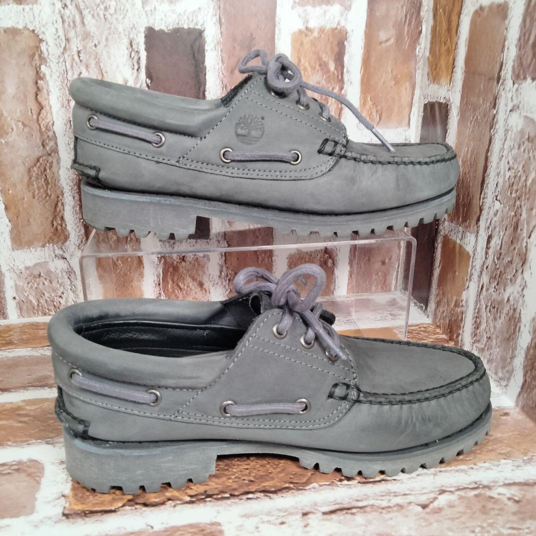 【極美品】Timberland 3eye（25）デッキシューズ　グレー