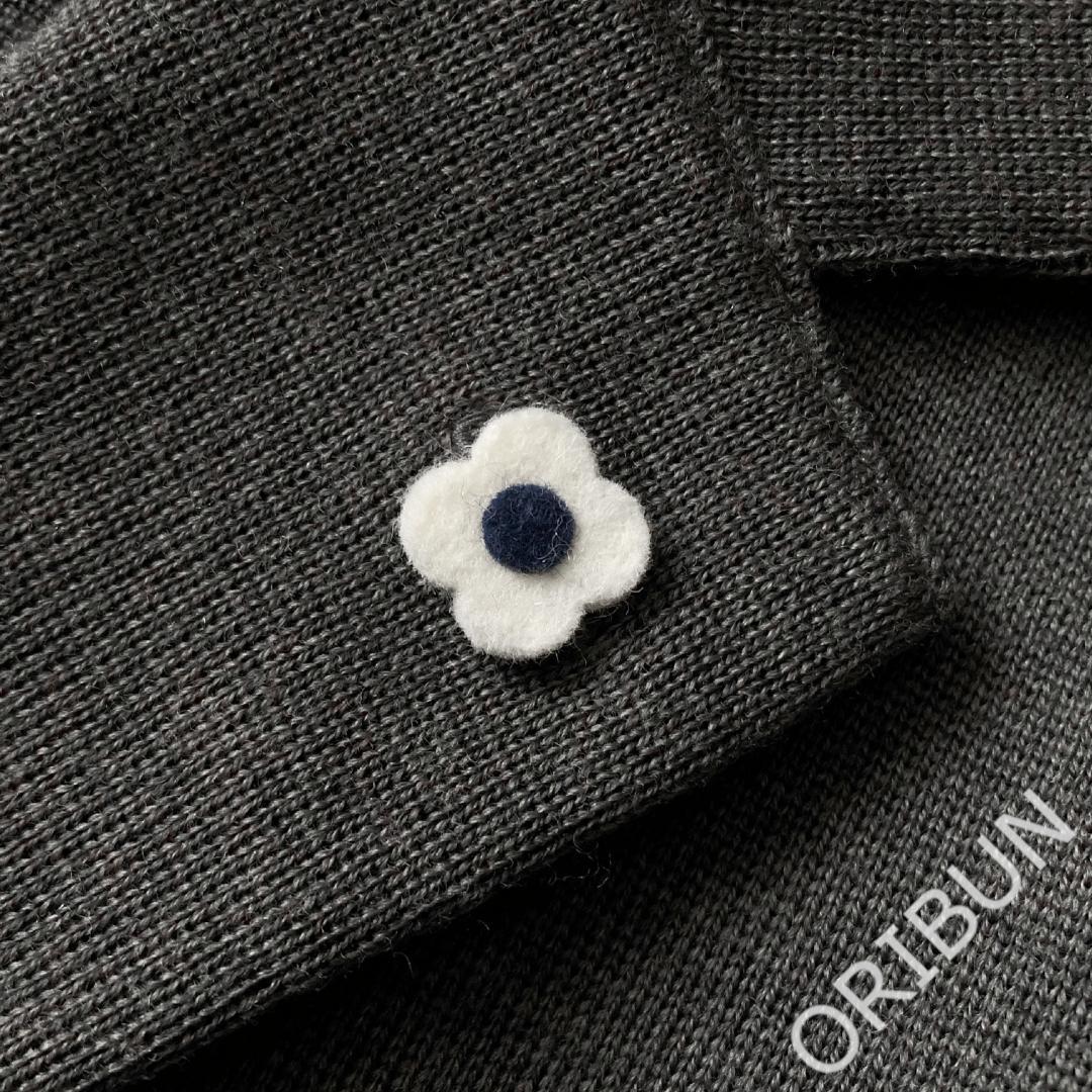 LARDINI ミラノリブニットジャケット D.GREY 干場 LEON