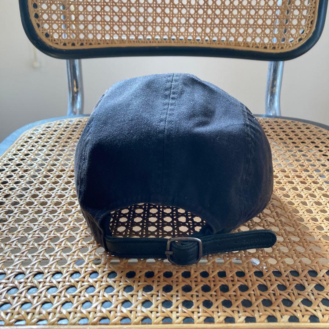 SUPREME ジェットキャップ BOXロゴ ブラック 黒 レザーストラップ