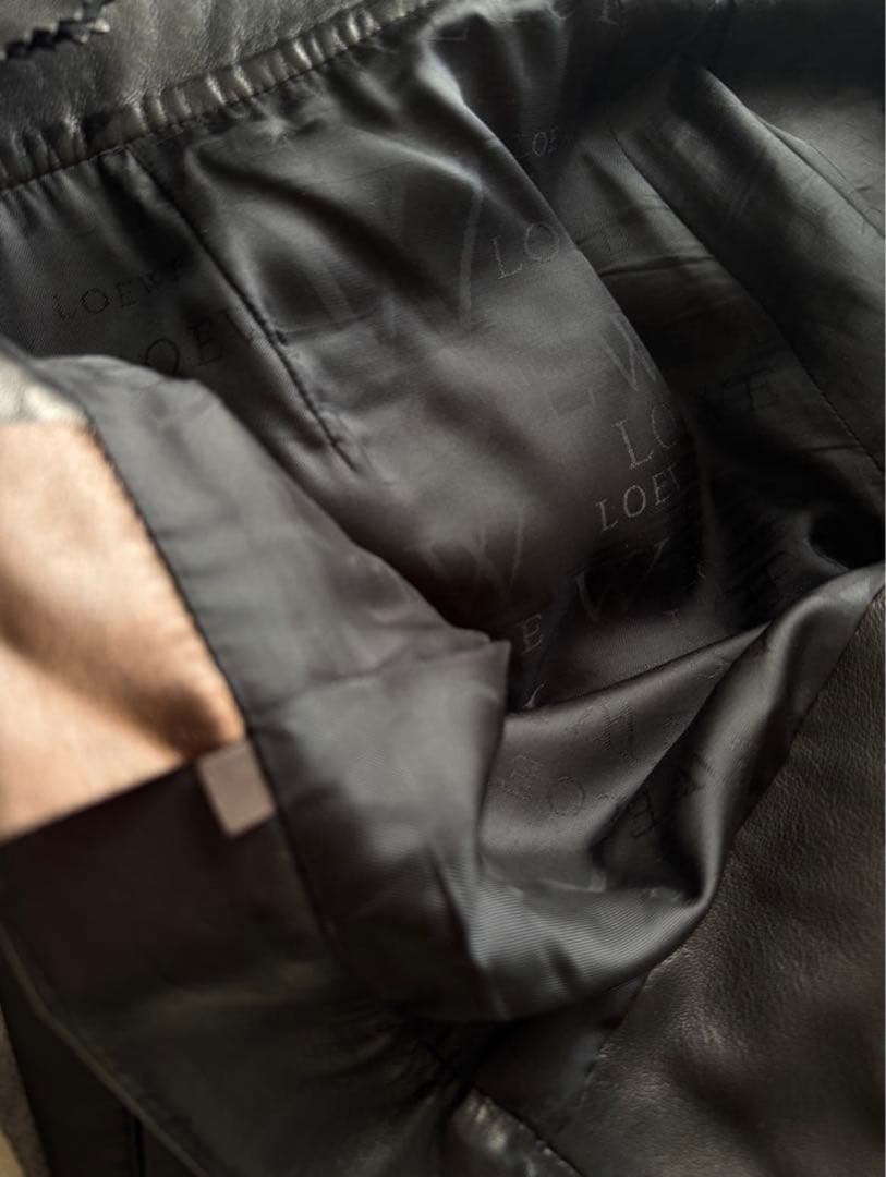 【LOEWE】ロエベ　メンズ　レザーパンツ