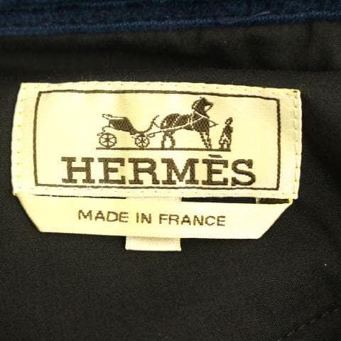 ◇美品 HERMES ネイビー コーデュロイパンツ 厚手 メンズ