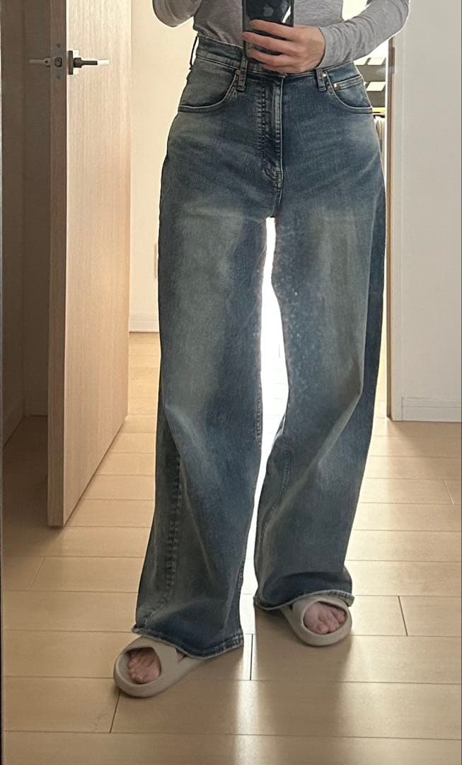 【ほぼ未使用品】SURT バギーパンツ DENIM サイズM