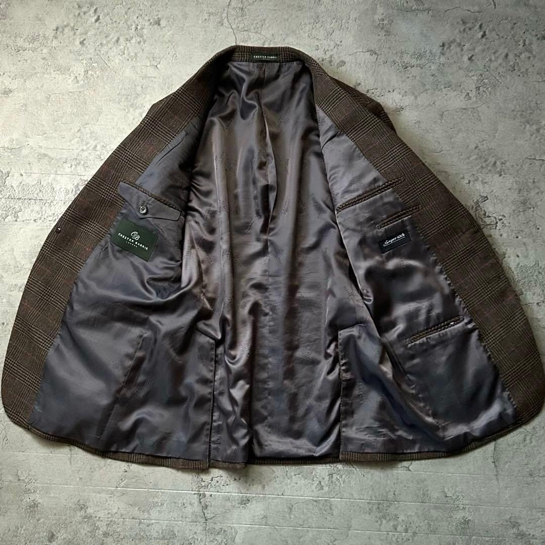 未使用級 super120’s ChesterBarrie テーラード チェック