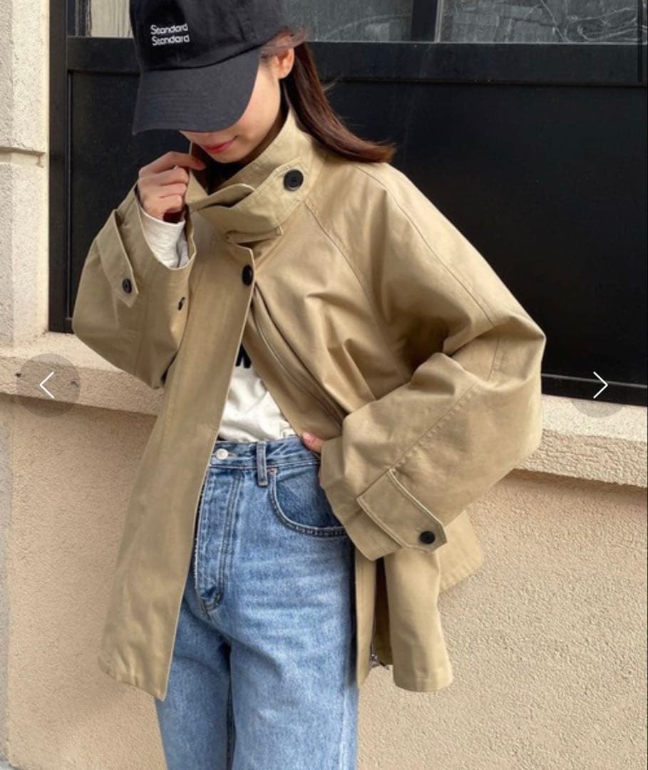 CANAL JEAN キャナルジーンエルマールハーフトレンチ