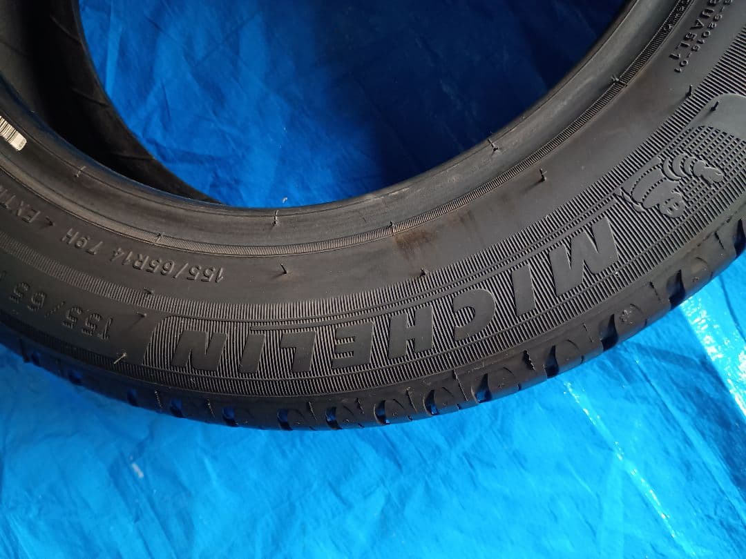 中古ノーマルタイヤ 　155/65R14ミシュラン　4本セット