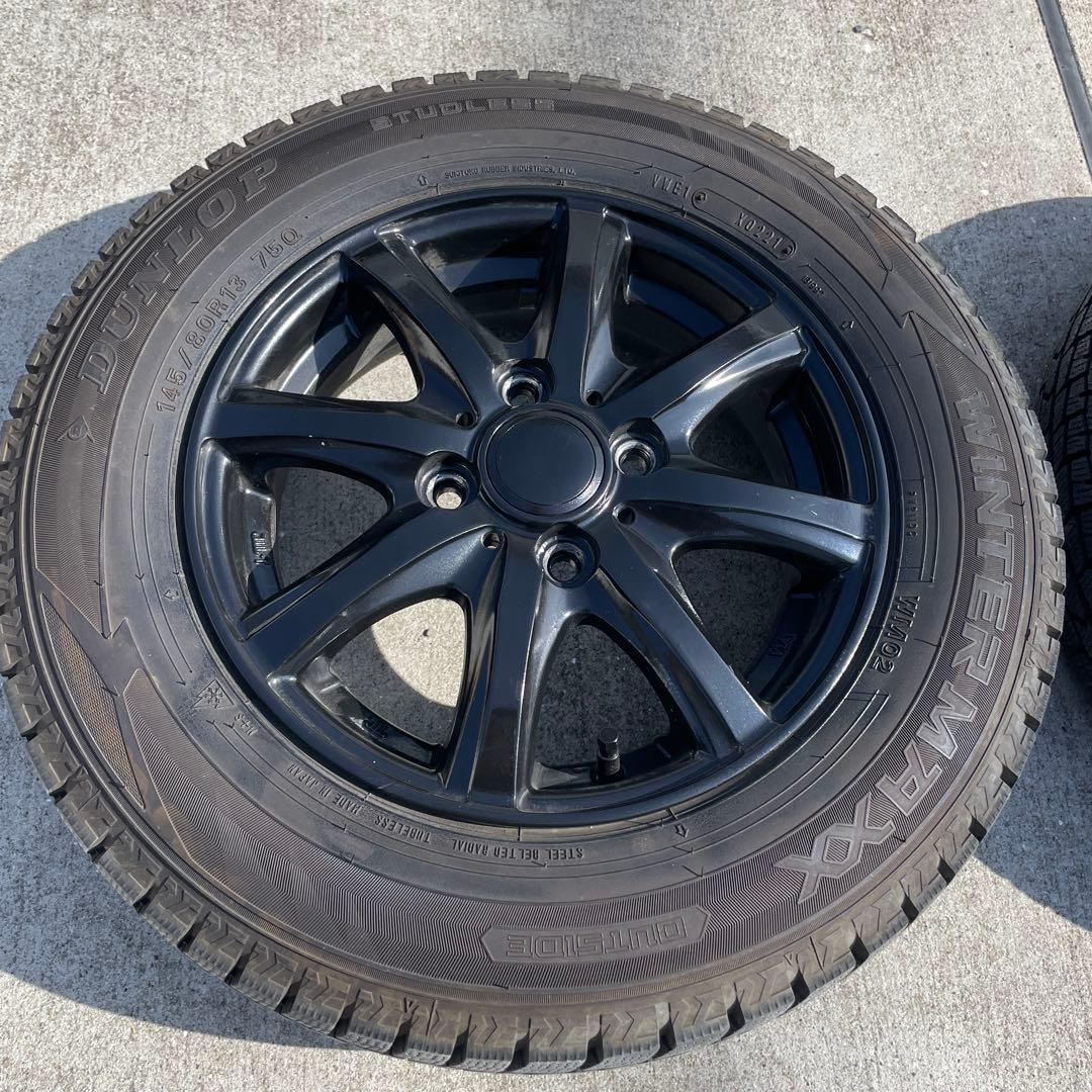 145/80R13 DUNLOP ダンロップ　ウインターマックス2本②