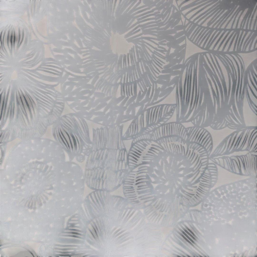 MARIMEKKO KURJENPOLVI グレー (廃番の生地)花柄 カーテン