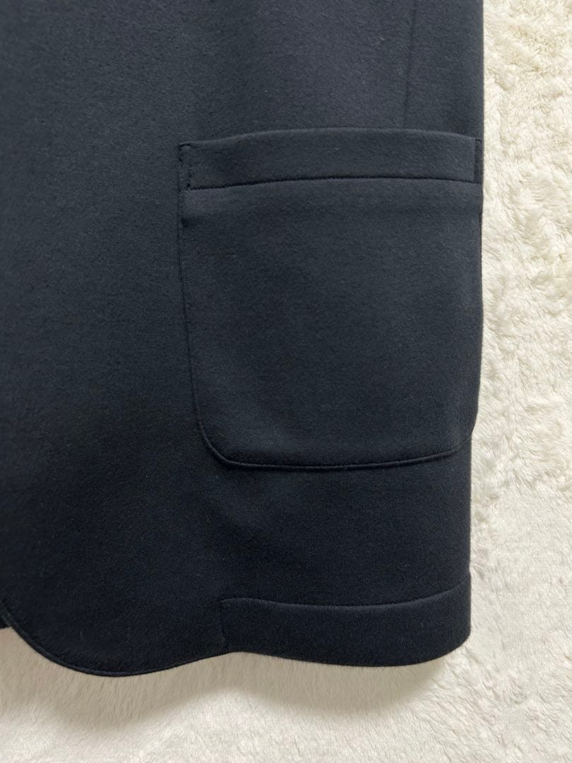 【美品】秋冬物 Three Dots ジャケット 40 JP-L AB5 濃紺