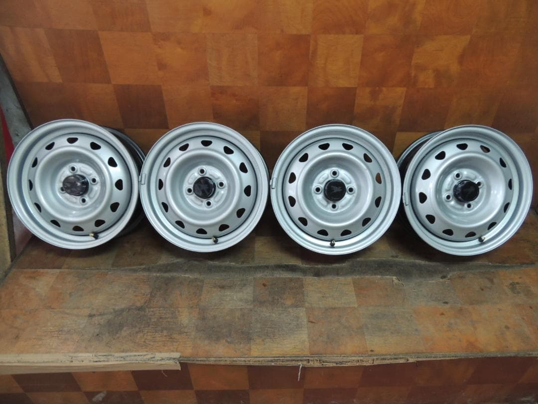 C30　Weds キャロウィン　14×5J スチールホイール　4本　小傷有り