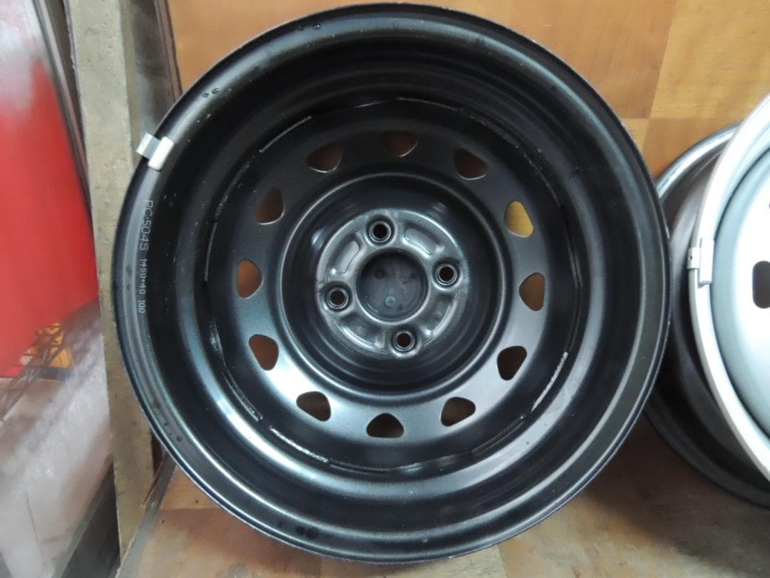 C30　Weds キャロウィン　14×5J スチールホイール　4本　小傷有り