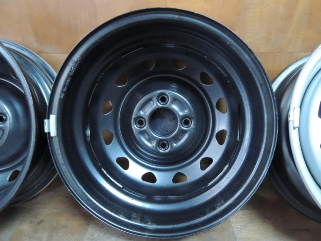 C30　Weds キャロウィン　14×5J スチールホイール　4本　小傷有り