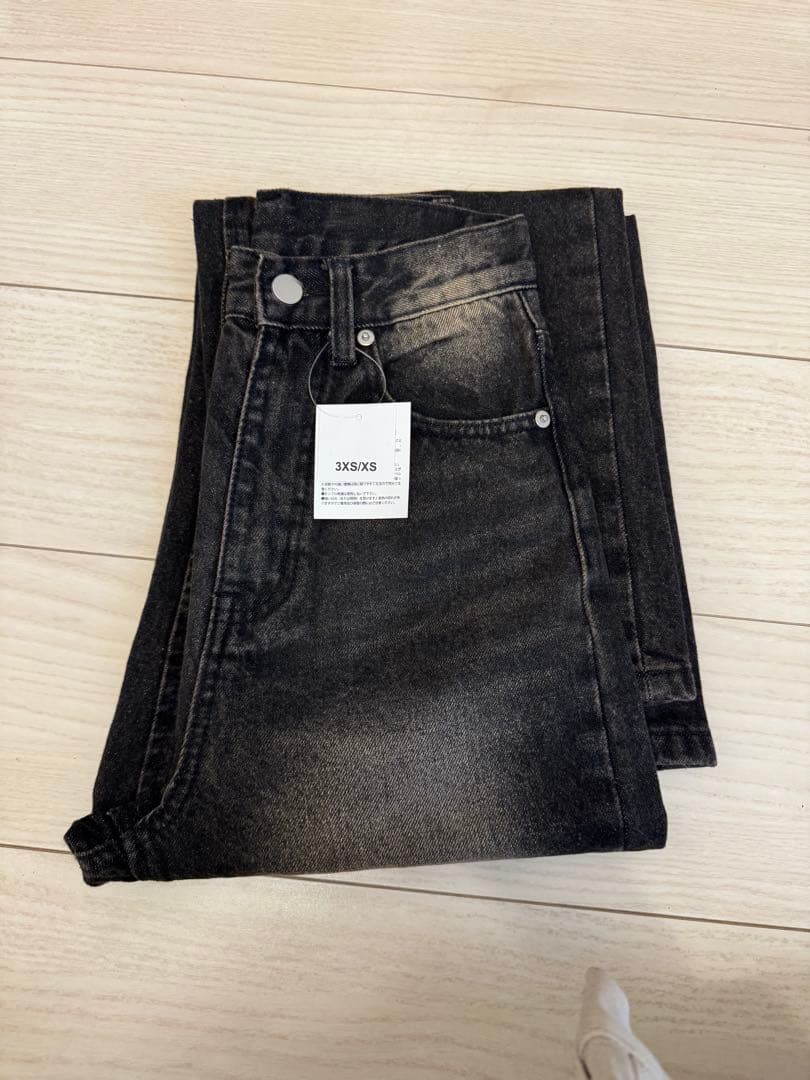 TWWデニム　 vintage-black 3XS