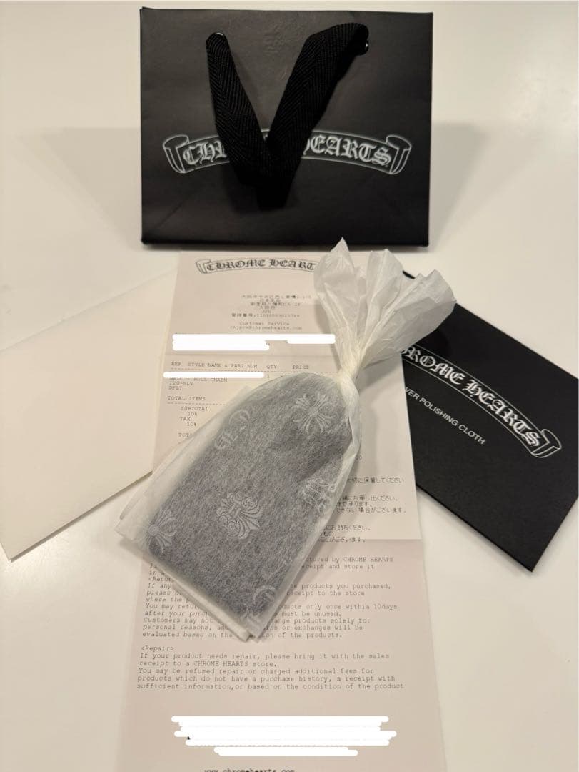 【正規店購入品】 未使用 クロムハーツ ネックレス ロールチェーン