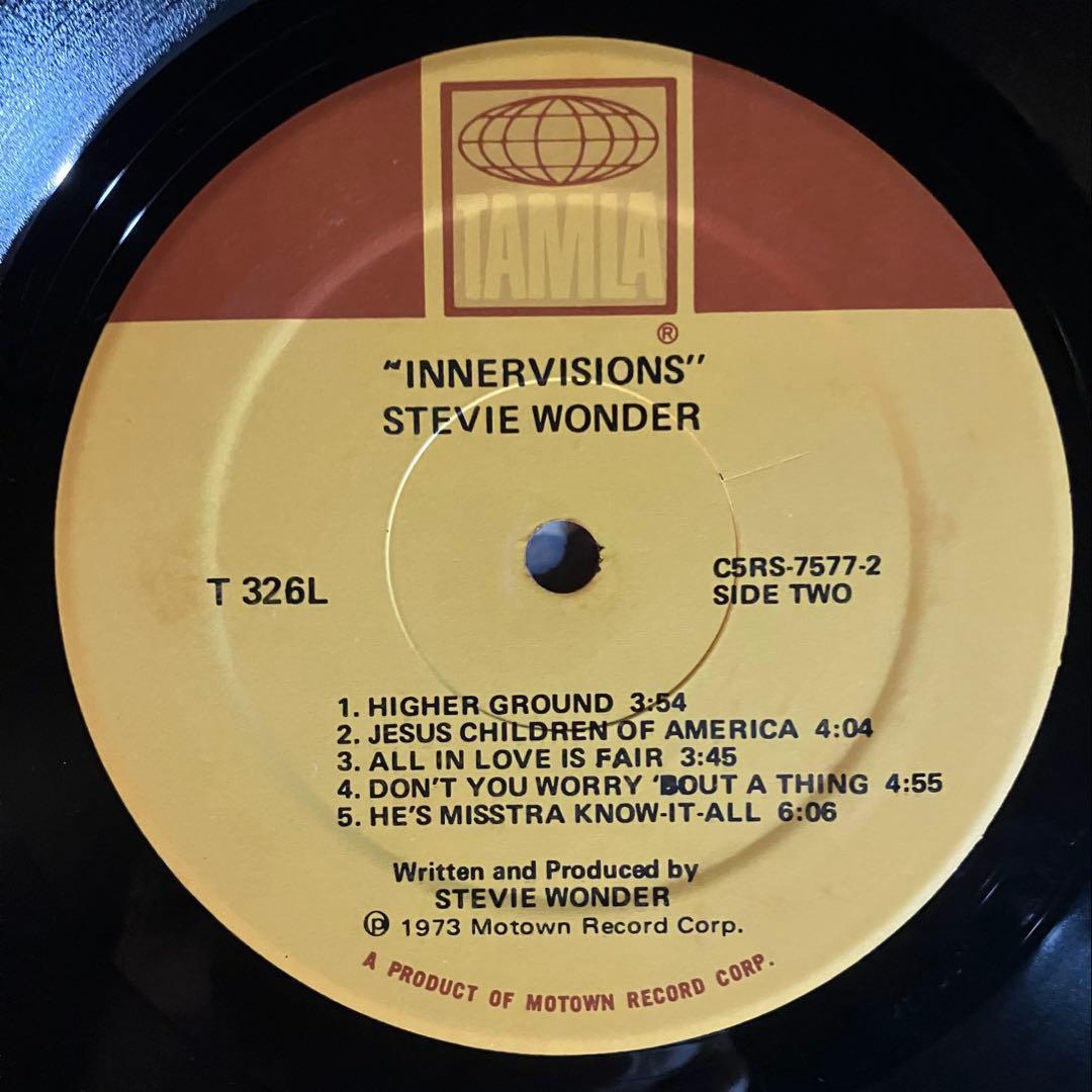 US盤 Stevie Wonder / Innervisions レコードLP