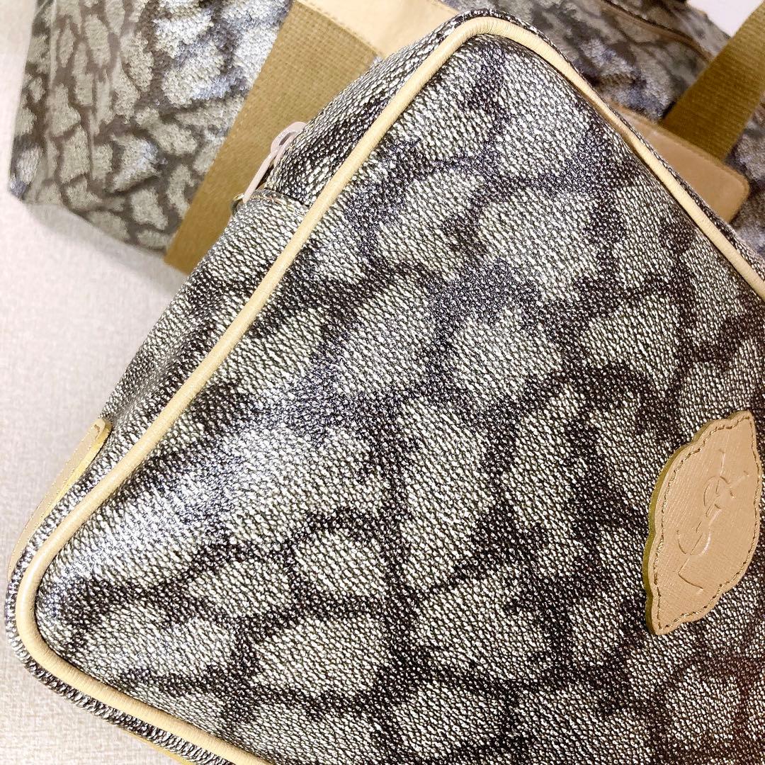 Yves Saint Laurent ボストンバッグ ジラフ ポーチセット