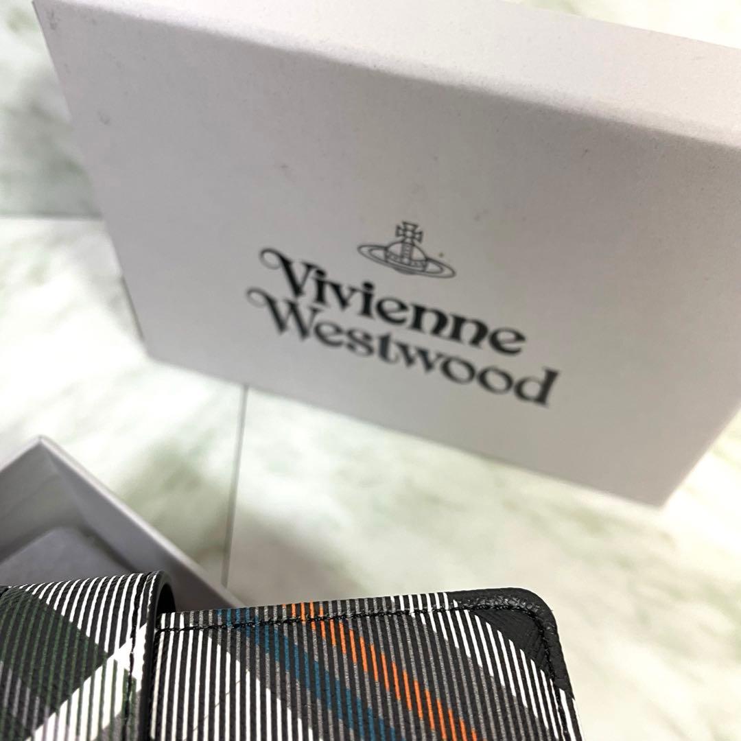 【新品】Vivienne Westwood財布レディース　マルチカラーチェック