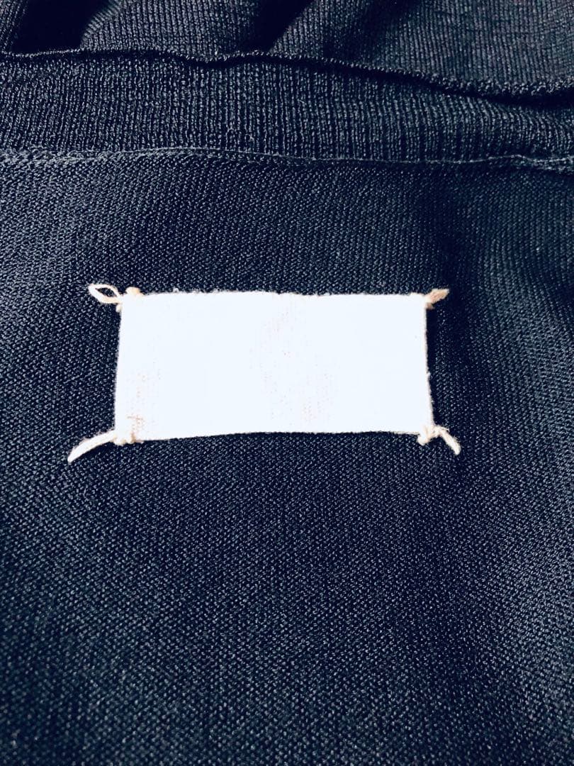 希少 MARTIN MARGIELA ロングカーディガン 黒 S 白タグ