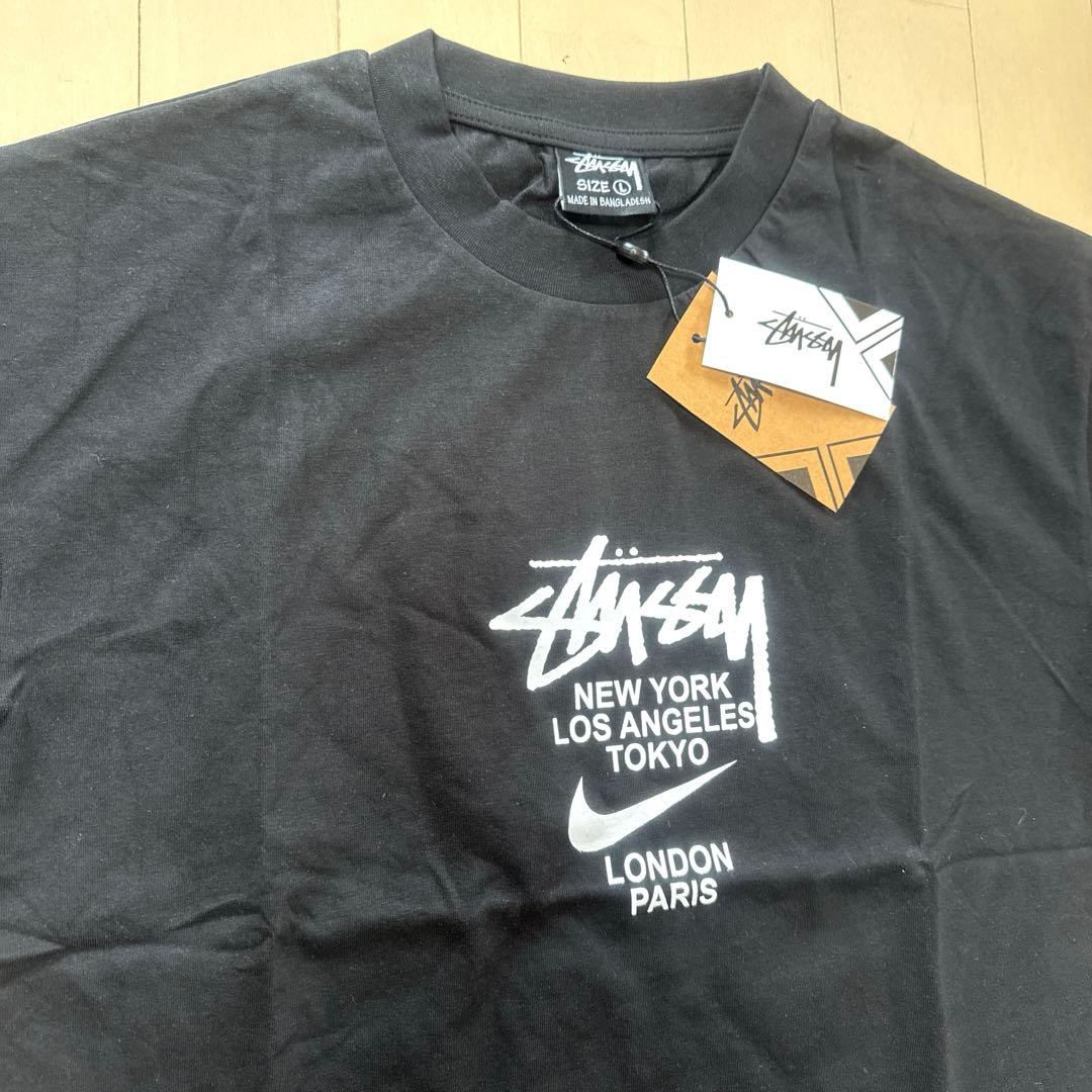 レ*イ様 STUSSY ステューシー ブラック ストリート オーバーTシャツ