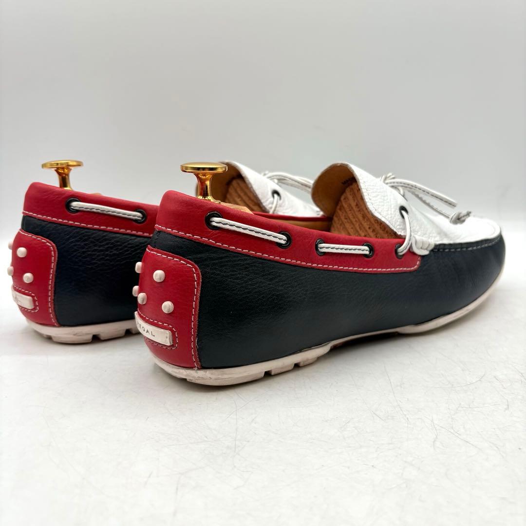 美品✨ REGAL デッキシューズ 【24.5】 シボ加工 ￼トリコカラー