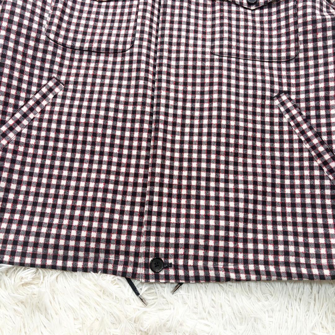 ✨美品✨CABaN キャバン　ウールストレッチ ギンガムチェックブルゾン　日本製