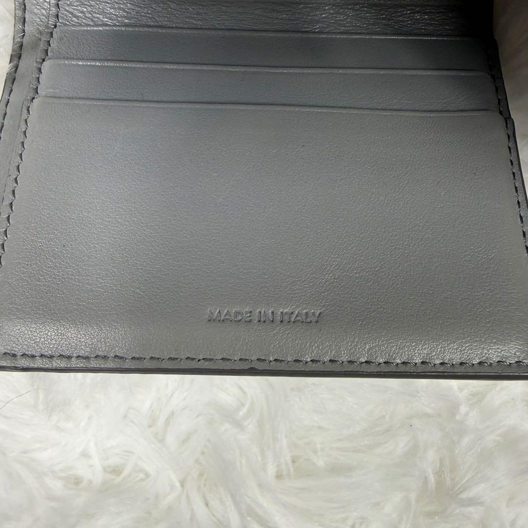 【美品】CELINE セリーヌ 三つ折り財布 箱付き 付属品　ウォレット　グレー