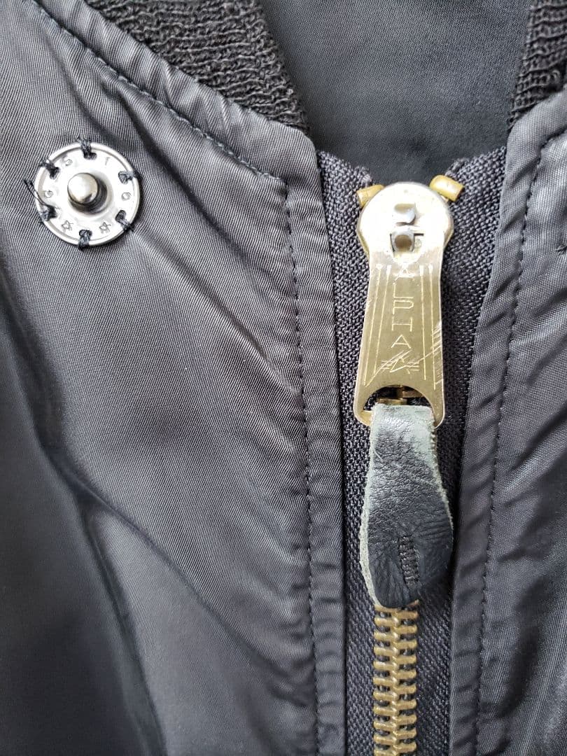 ALPHA INDUSTRIES ベスト ブラック　XL 裏地なしUSA製