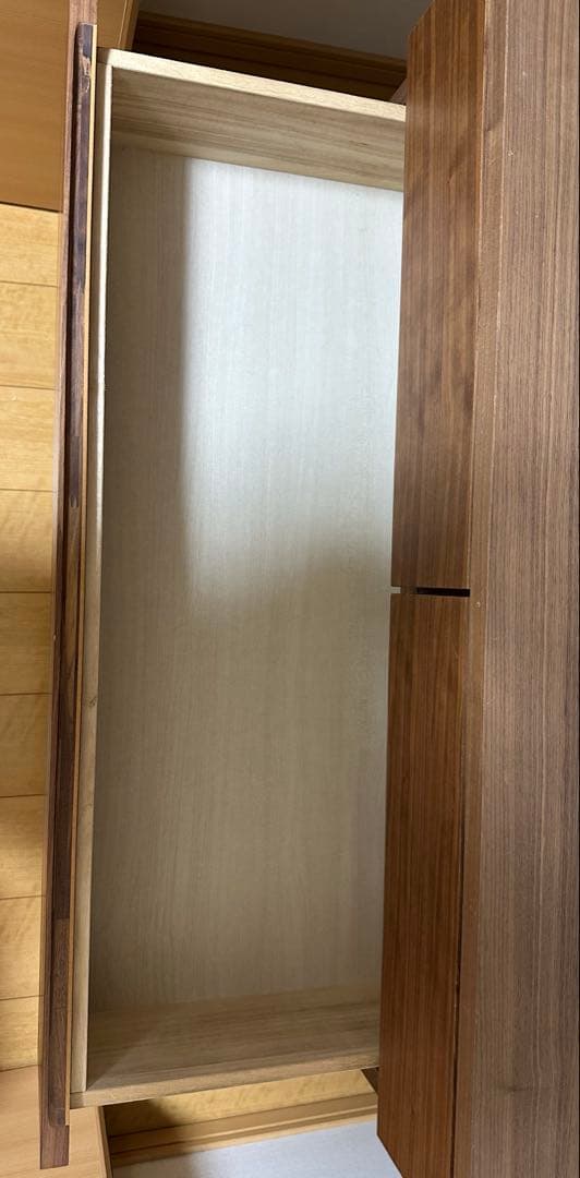 【美品】無印良品　木製チェスト4段　ウォールナット