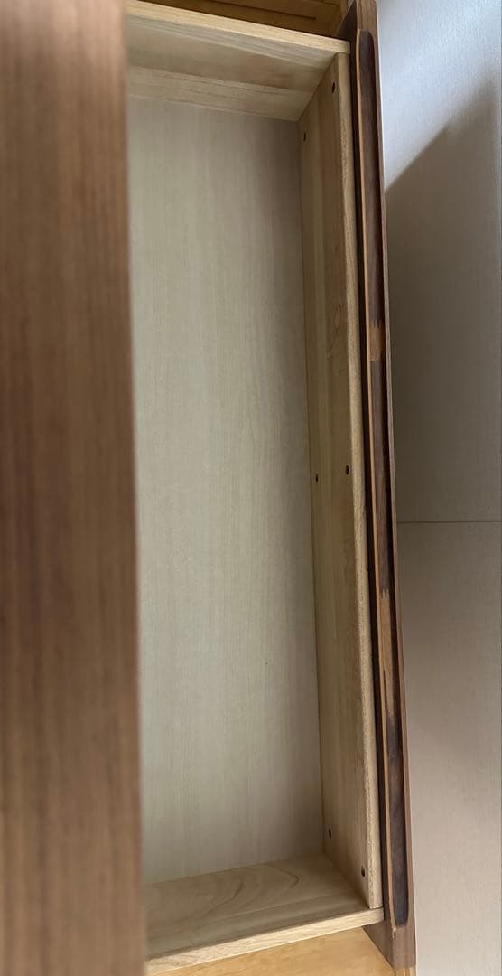 【美品】無印良品　木製チェスト4段　ウォールナット