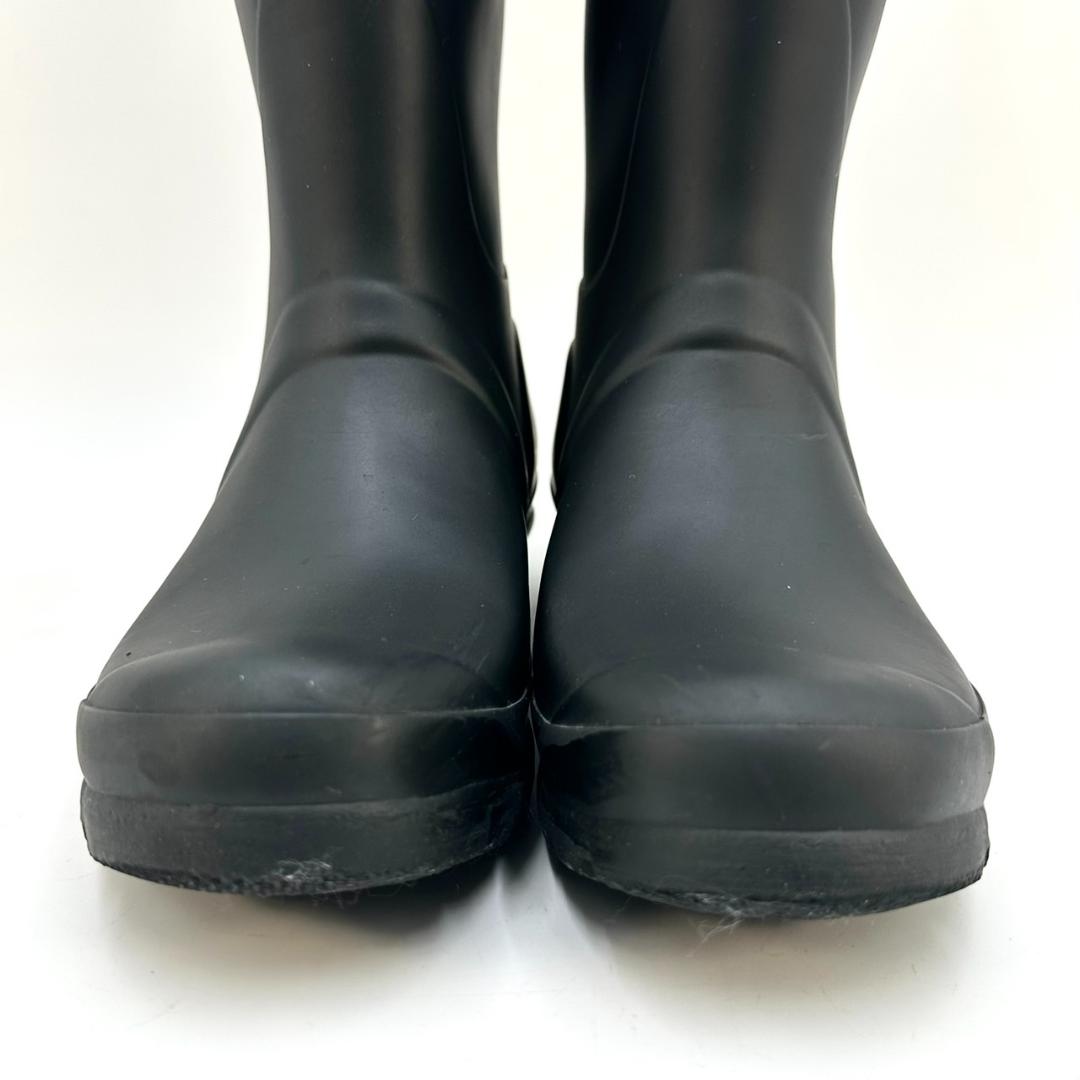 HUNTER ハンター バックル付き 長靴 レインブーツ ロングブーツ 防水 黒