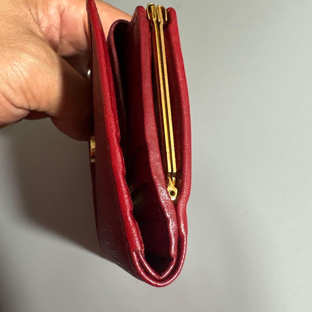 【オールド】 ディオール トロッター 二つ折り財布 レッド