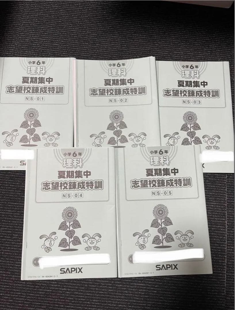 2025年度最新　サピックス6年　夏期志望校錬成特訓 筑駒　開成コース　4教科