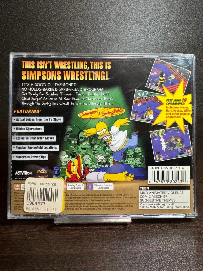 【PS1北米版】The Simpsons Wrestling