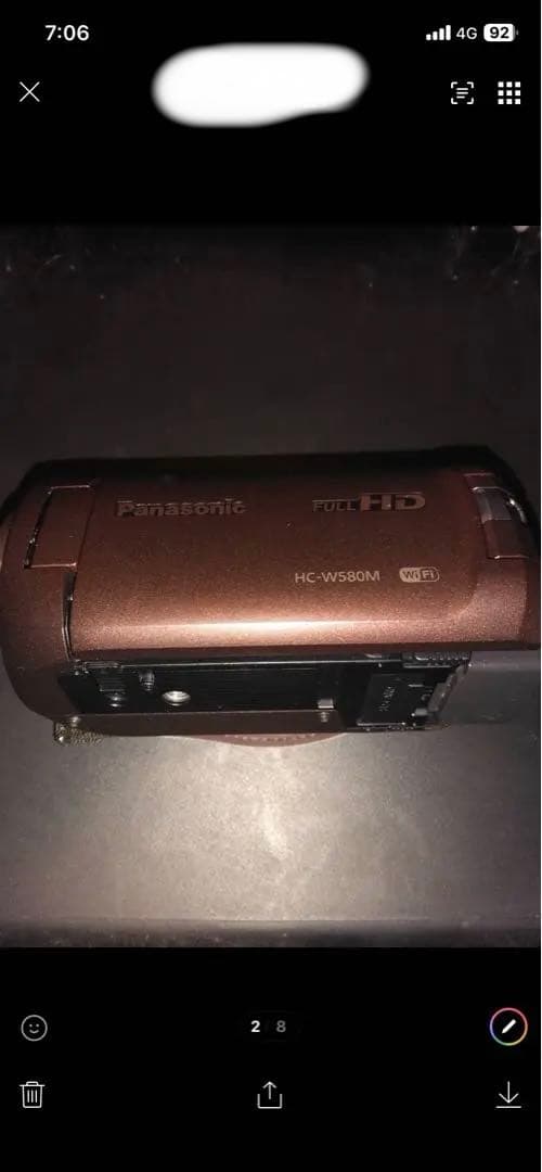 ビデオカメラ　Panasonic HC-W580M