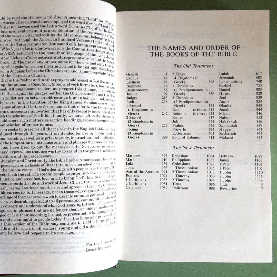 洋書 HOLY BIBLE NEW REVISED STANDARD VERSION
