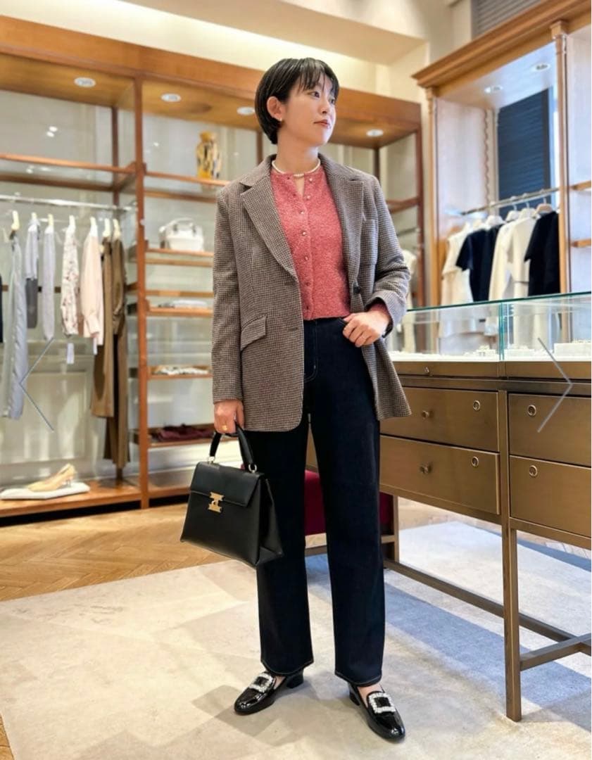 【新品・値札付】Ballsey シャイニーメタル クルーネックカーディガン