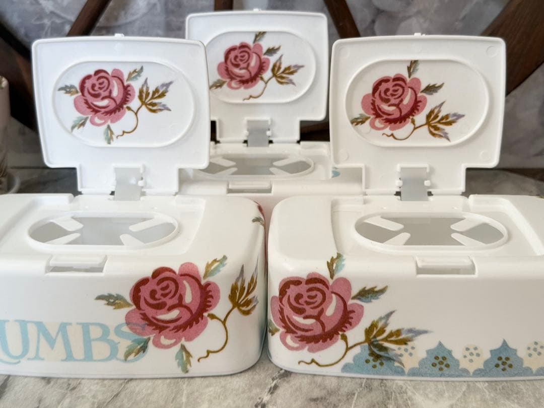 ウェットティッシュケース※ティッシュケース※デコパージュ薔薇