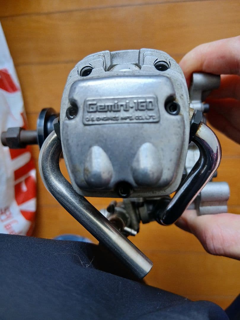 レァ　OSエンジン　GEMINI160２気筒ボクサ～エンジン