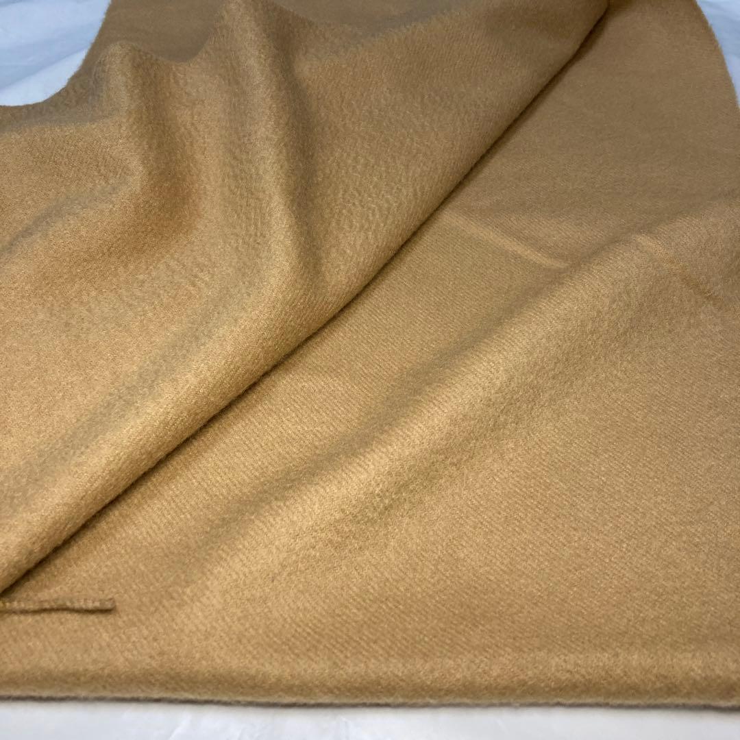ジョンストンズ カシミヤ100％ 中判ストール キャメル 国内正規品