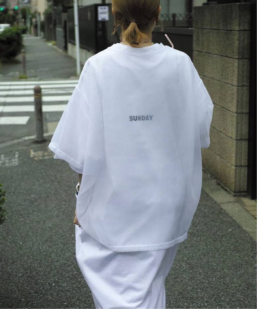 SUNDAY journalstandardluxe シアーTシャツ