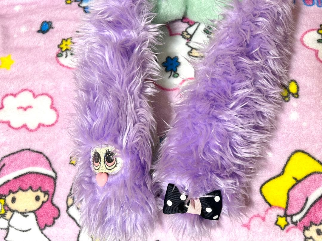 spank! モジャマフラー　ハンドメイド