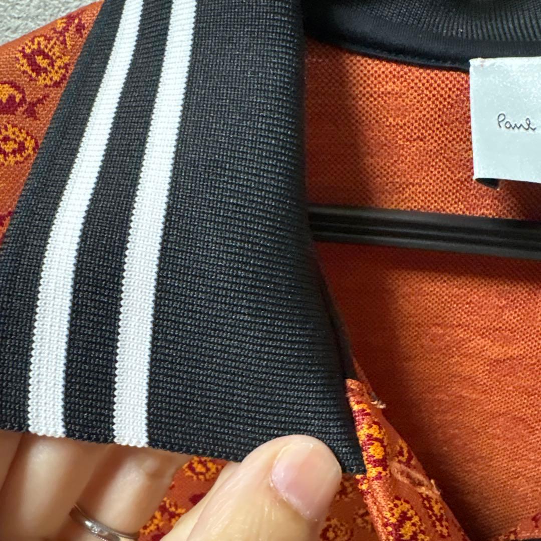 タグ付き新品未使用★Paul Smith オレンジ柄ポロシャツ 半袖